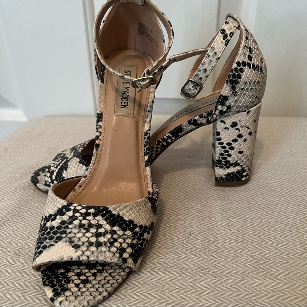 Steve Madden Snake Print Heels